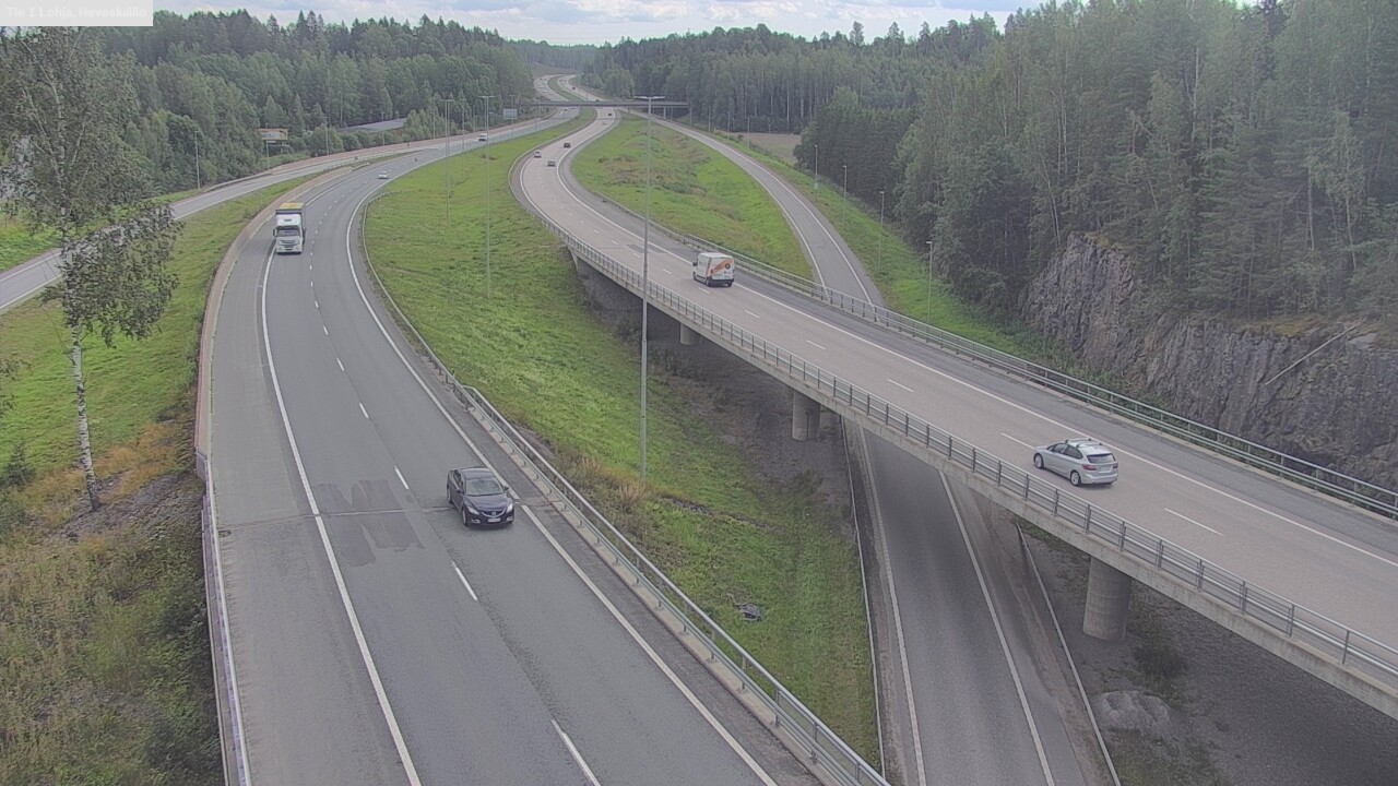 Weather Camera Image Väg 1 Lojo, Hevoskallio, Lohja, Uusimaa