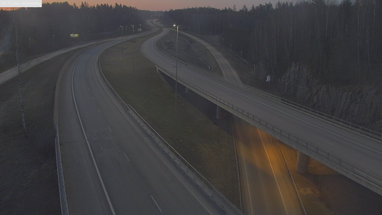 Weather Camera Image Väg 1 Lojo, Hevoskallio, Lohja, Uusimaa