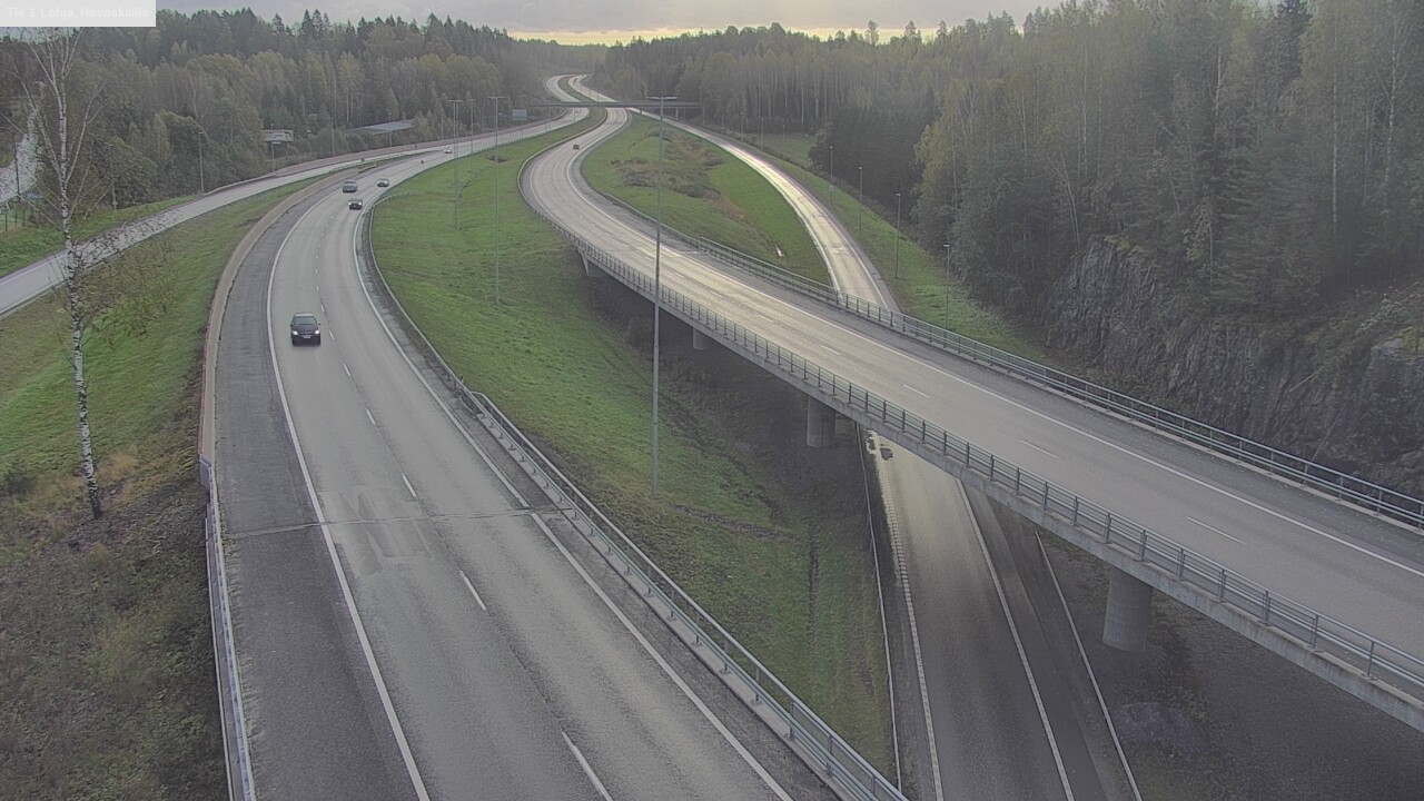 Weather Camera Image Road 1 Lohja, Hevoskallio, Lohja, Uusimaa