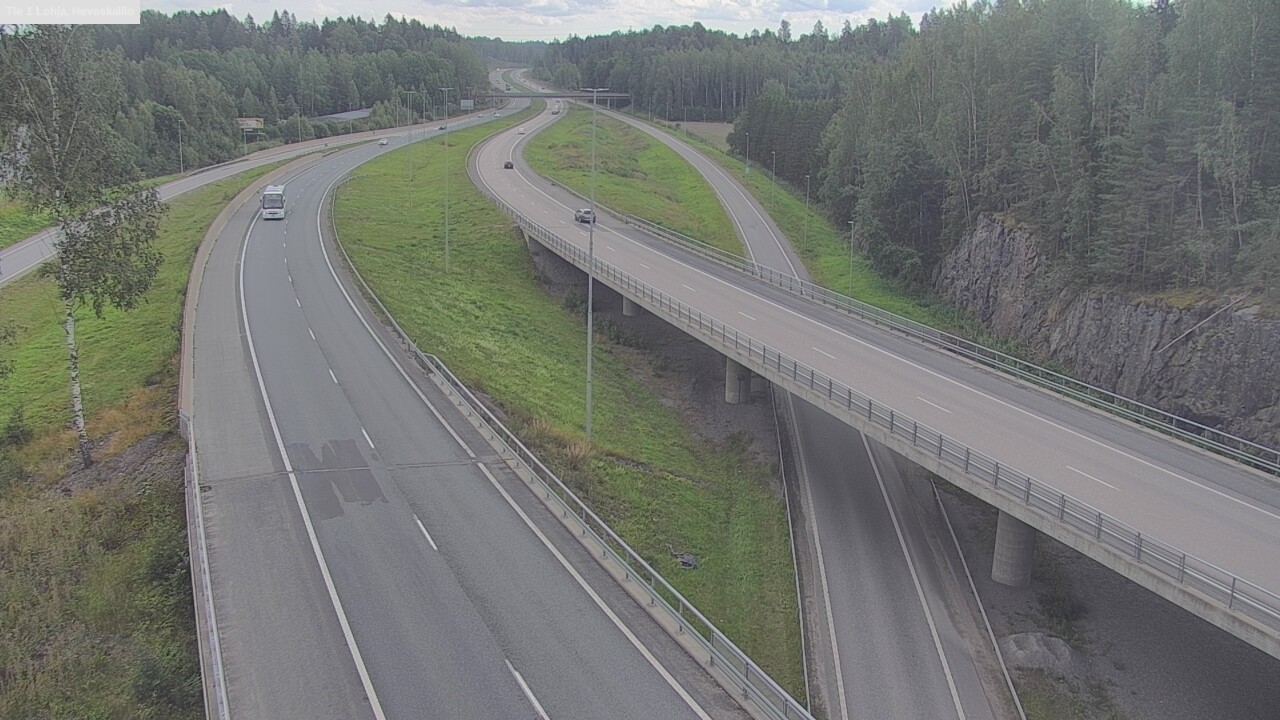 Weather Camera Image Väg 1 Lojo, Hevoskallio, Lohja, Uusimaa