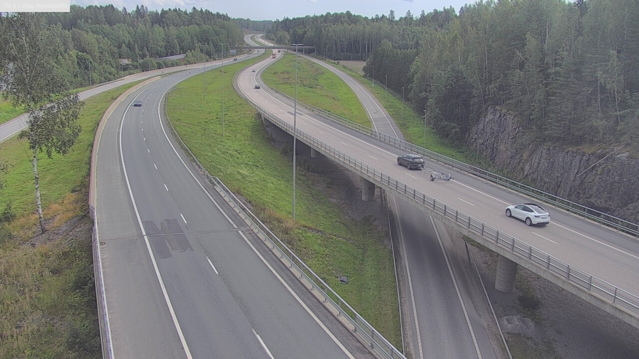 Weather Camera Image Väg 1 Lojo, Hevoskallio, Lohja, Uusimaa