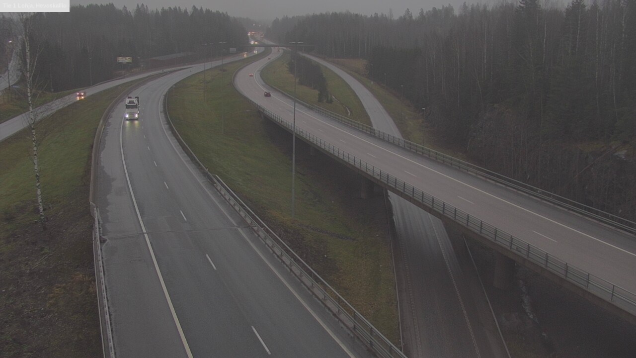 Weather Camera Image Väg 1 Lojo, Hevoskallio, Lohja, Uusimaa