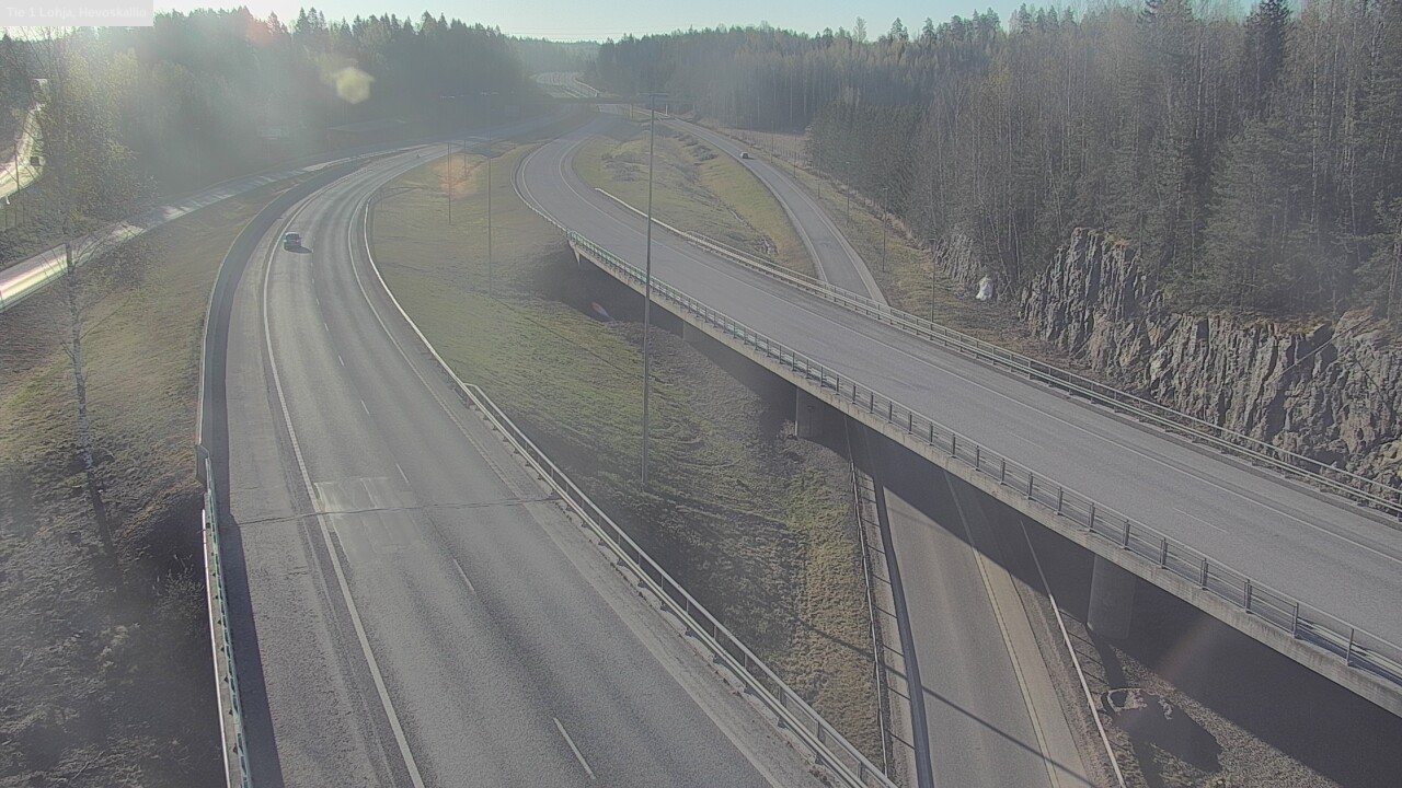Weather Camera Image Väg 1 Lojo, Hevoskallio, Lohja, Uusimaa