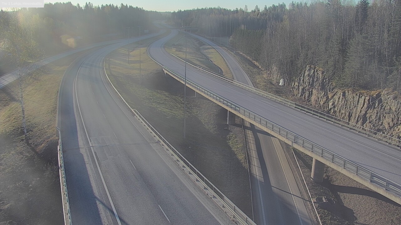 Weather Camera Image Väg 1 Lojo, Hevoskallio, Lohja, Uusimaa