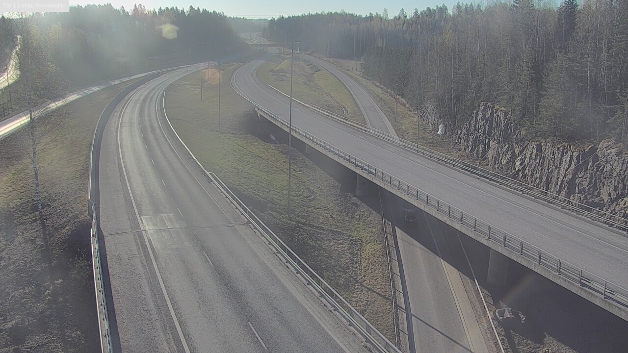 Weather Camera Image Väg 1 Lojo, Hevoskallio, Lohja, Uusimaa