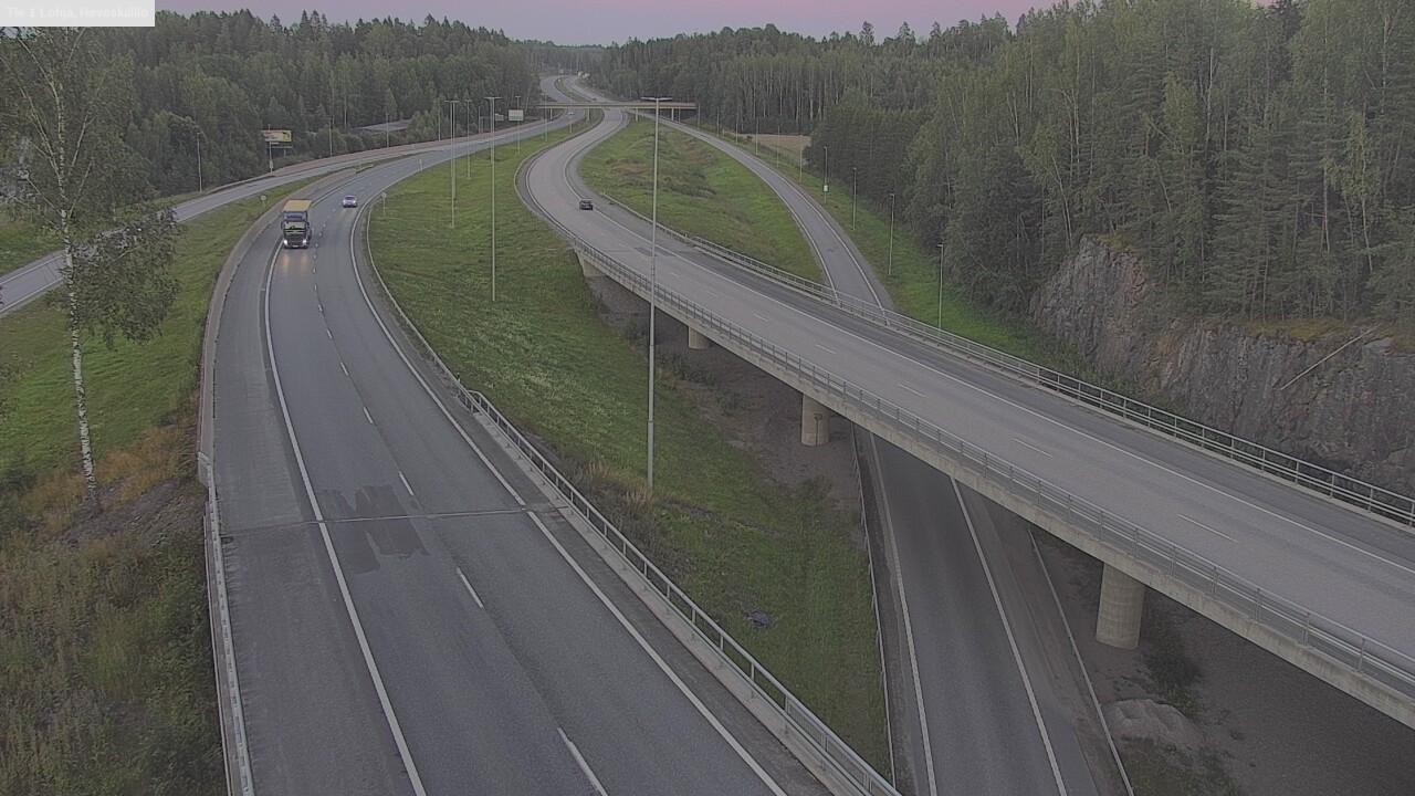 Weather Camera Image Road 1 Lohja, Hevoskallio, Lohja, Uusimaa