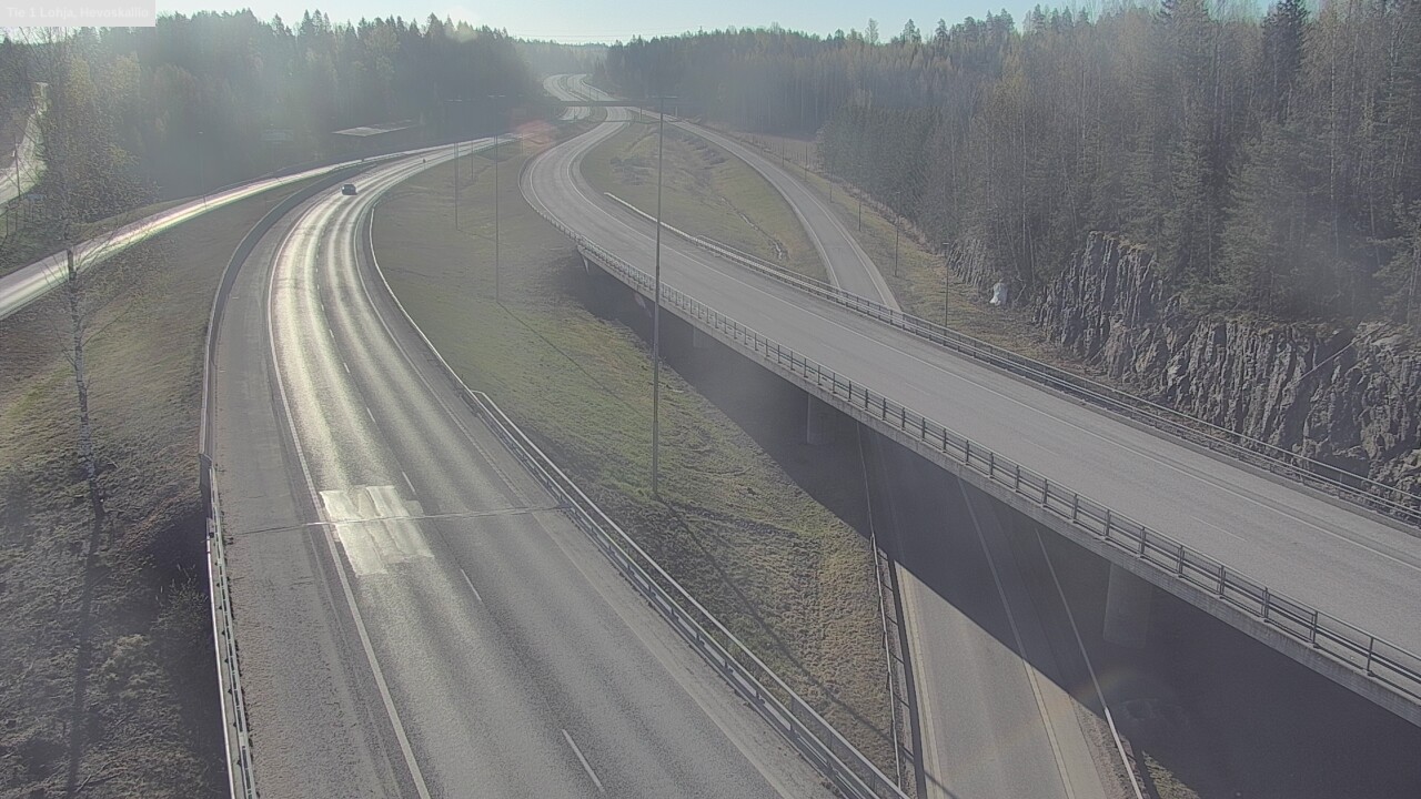 Weather Camera Image Väg 1 Lojo, Hevoskallio, Lohja, Uusimaa