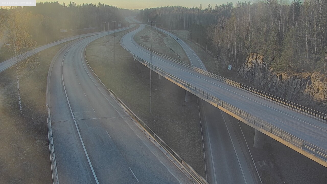 Weather Camera Image Väg 1 Lojo, Hevoskallio, Lohja, Uusimaa