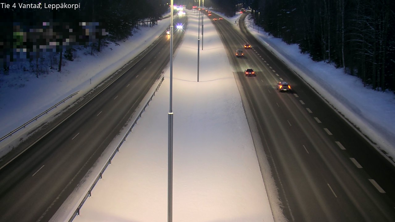 Weather Camera Image Road 4 Vantaa Leppäkorpi, Vantaa, Uusimaa