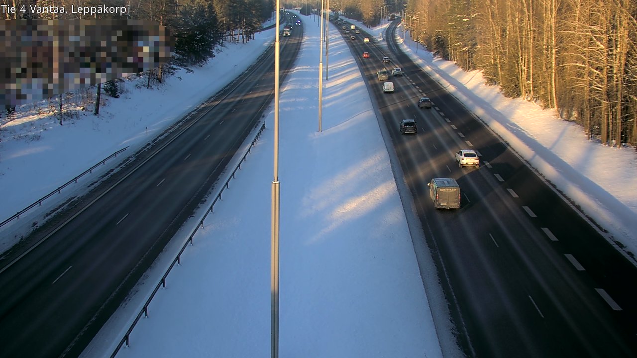 Weather Camera Image Road 4 Vantaa Leppäkorpi, Vantaa, Uusimaa