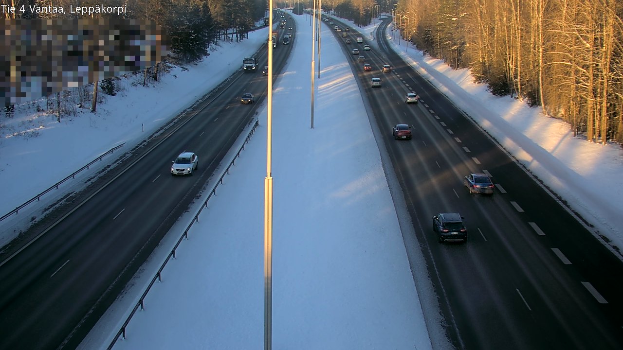 Weather Camera Image Road 4 Vantaa Leppäkorpi, Vantaa, Uusimaa