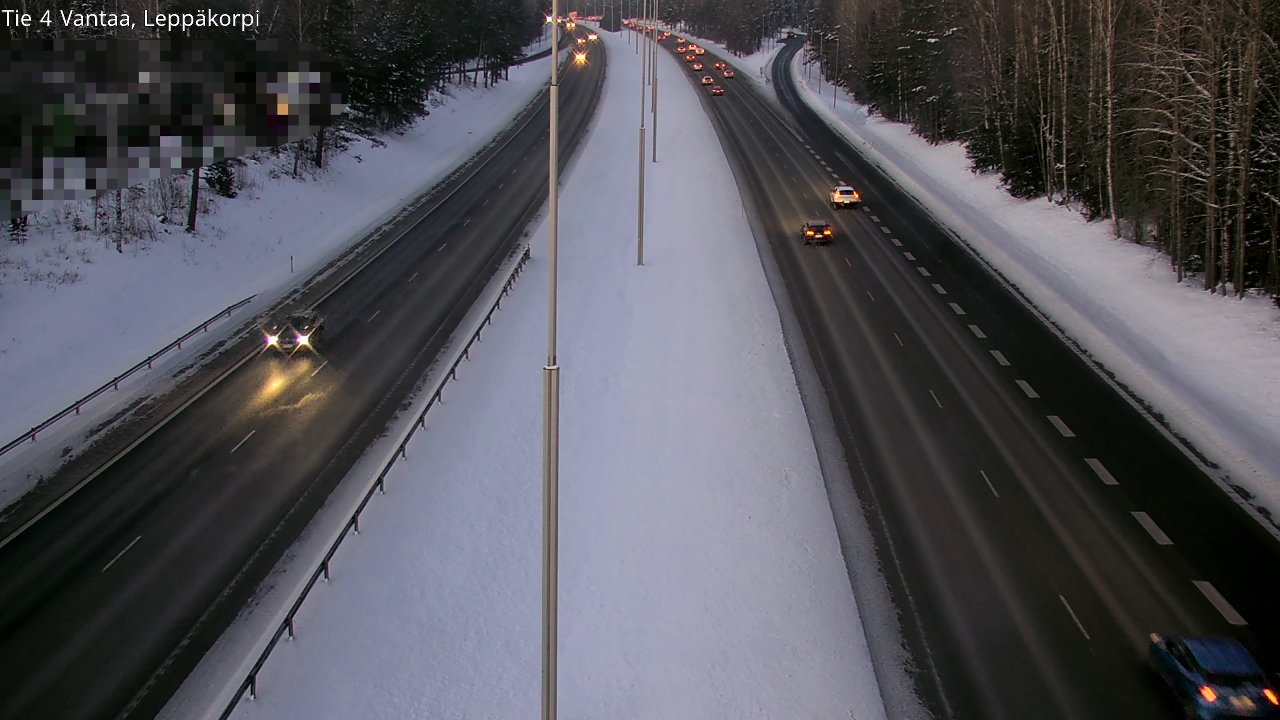 Weather Camera Image Road 4 Vantaa Leppäkorpi, Vantaa, Uusimaa