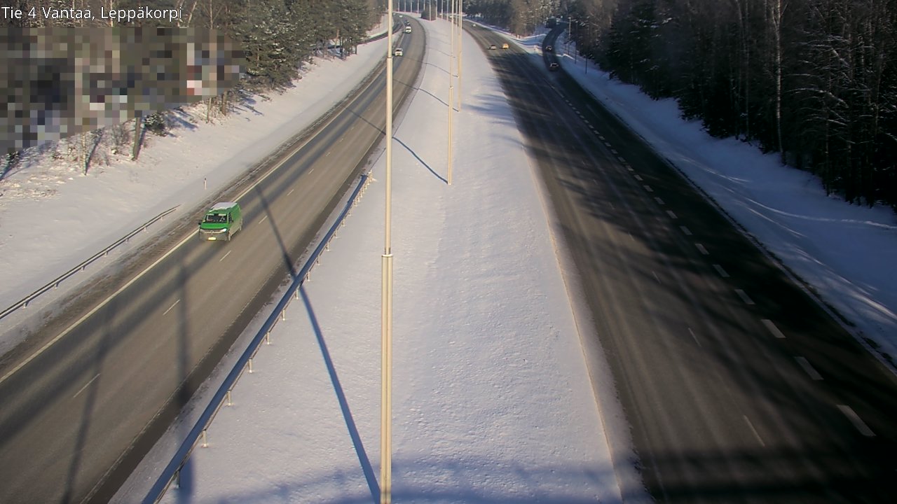 Weather Camera Image Road 4 Vantaa Leppäkorpi, Vantaa, Uusimaa