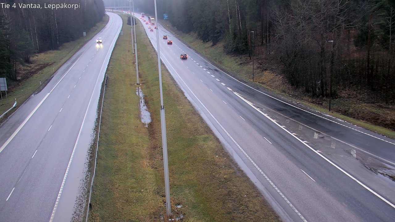 Weather Camera Image Väg 4 Vanda Alkärr, Vantaa, Uusimaa