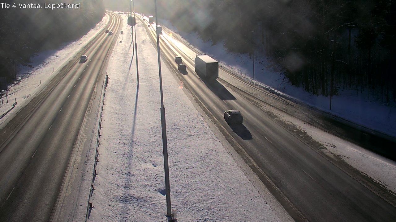 Weather Camera Image Road 4 Vantaa Leppäkorpi, Vantaa, Uusimaa