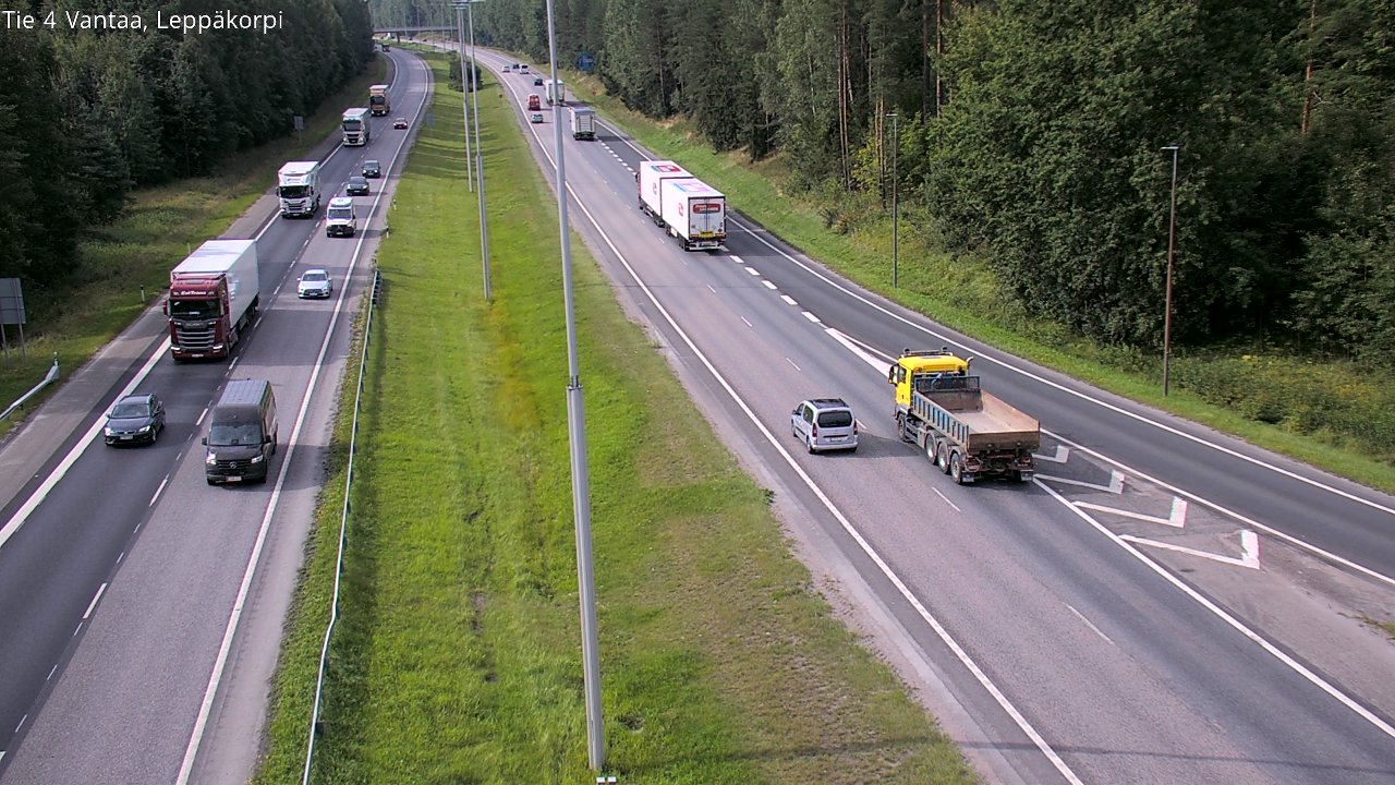 Weather Camera Image Road 4 Vantaa Leppäkorpi, Vantaa, Uusimaa