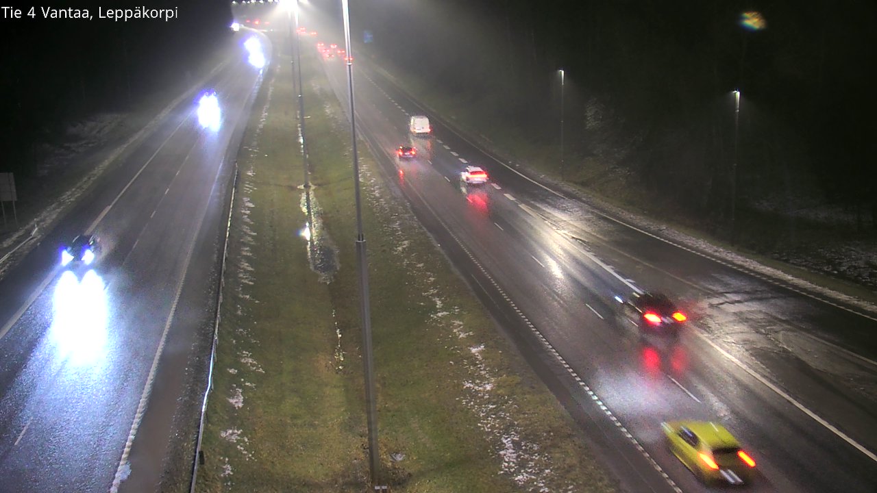 Weather Camera Image Väg 4 Vanda Alkärr, Vantaa, Uusimaa
