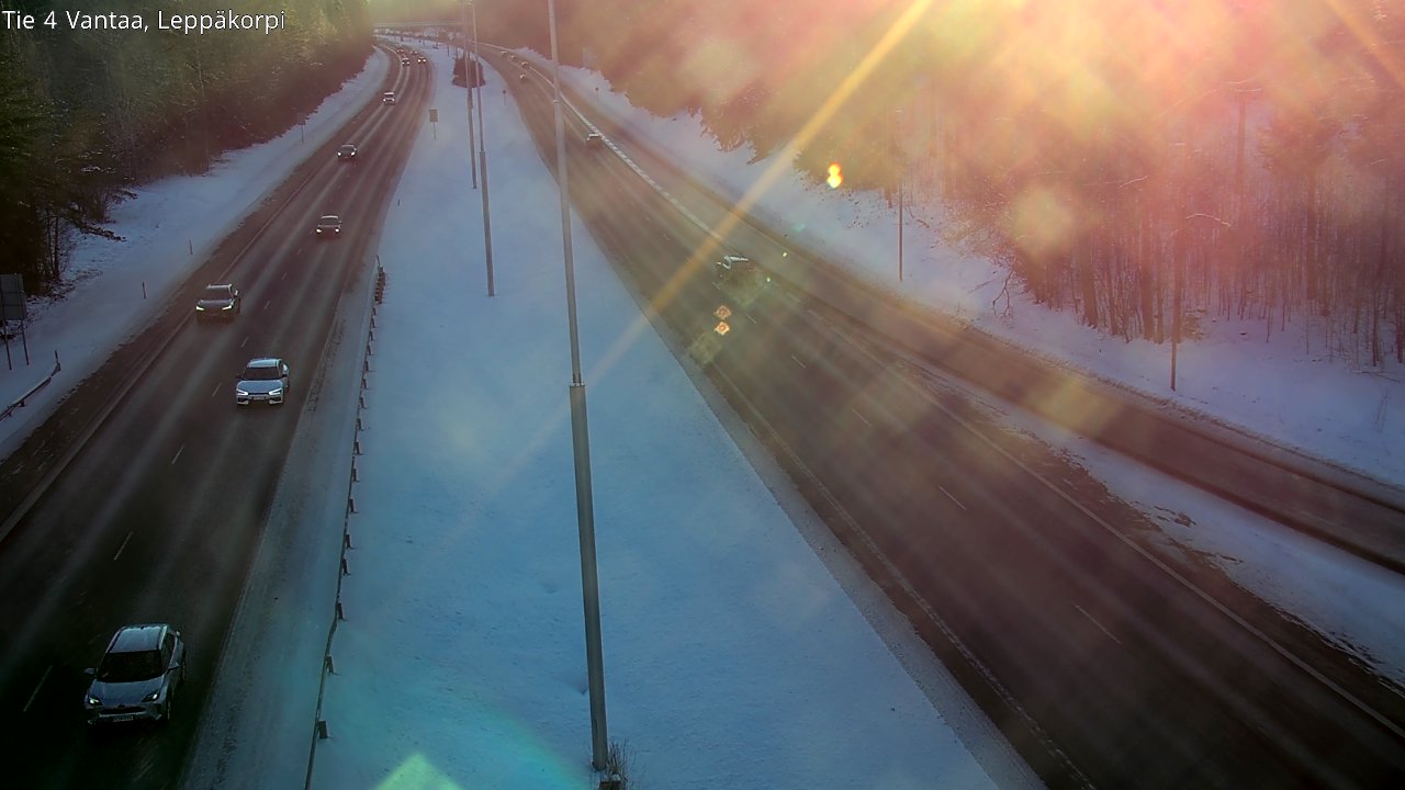 Weather Camera Image Road 4 Vantaa Leppäkorpi, Vantaa, Uusimaa