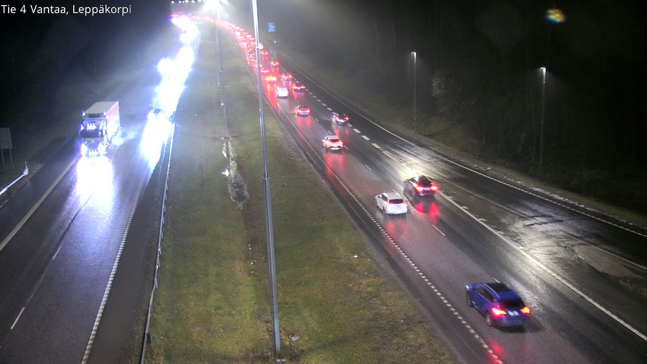 Weather Camera Image Väg 4 Vanda Alkärr, Vantaa, Uusimaa