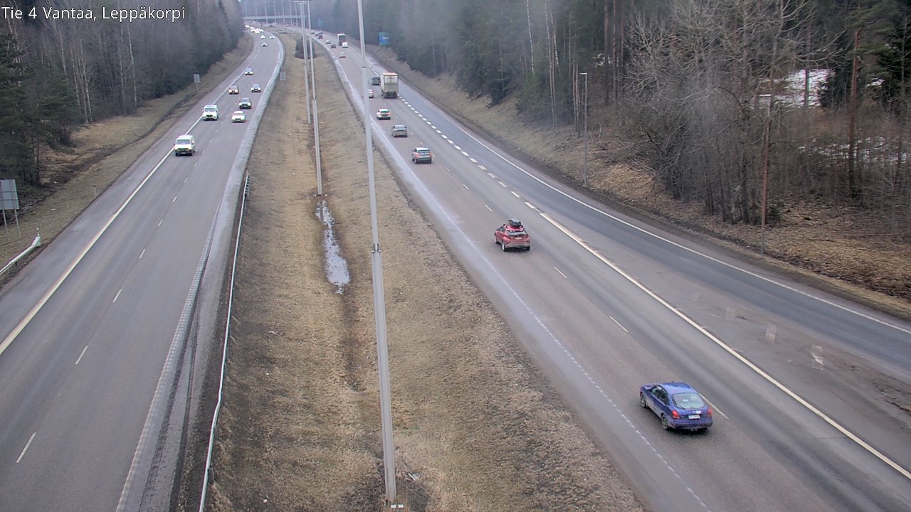 Weather Camera Image Road 4 Vantaa Leppäkorpi, Vantaa, Uusimaa