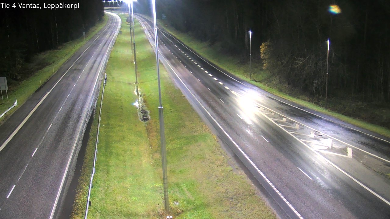 Weather Camera Image Väg 4 Vanda Alkärr, Vantaa, Uusimaa