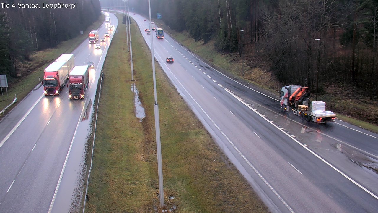 Weather Camera Image Väg 4 Vanda Alkärr, Vantaa, Uusimaa