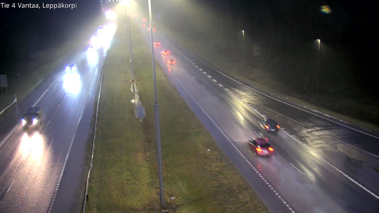 Weather Camera Image Väg 4 Vanda Alkärr, Vantaa, Uusimaa