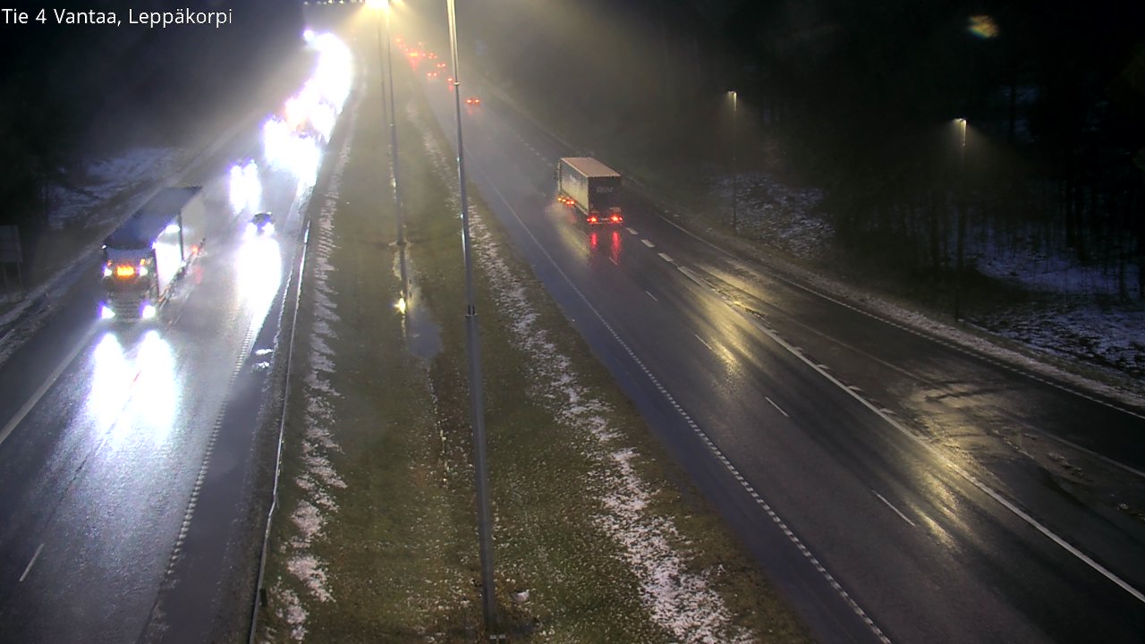 Weather Camera Image Väg 4 Vanda Alkärr, Vantaa, Uusimaa
