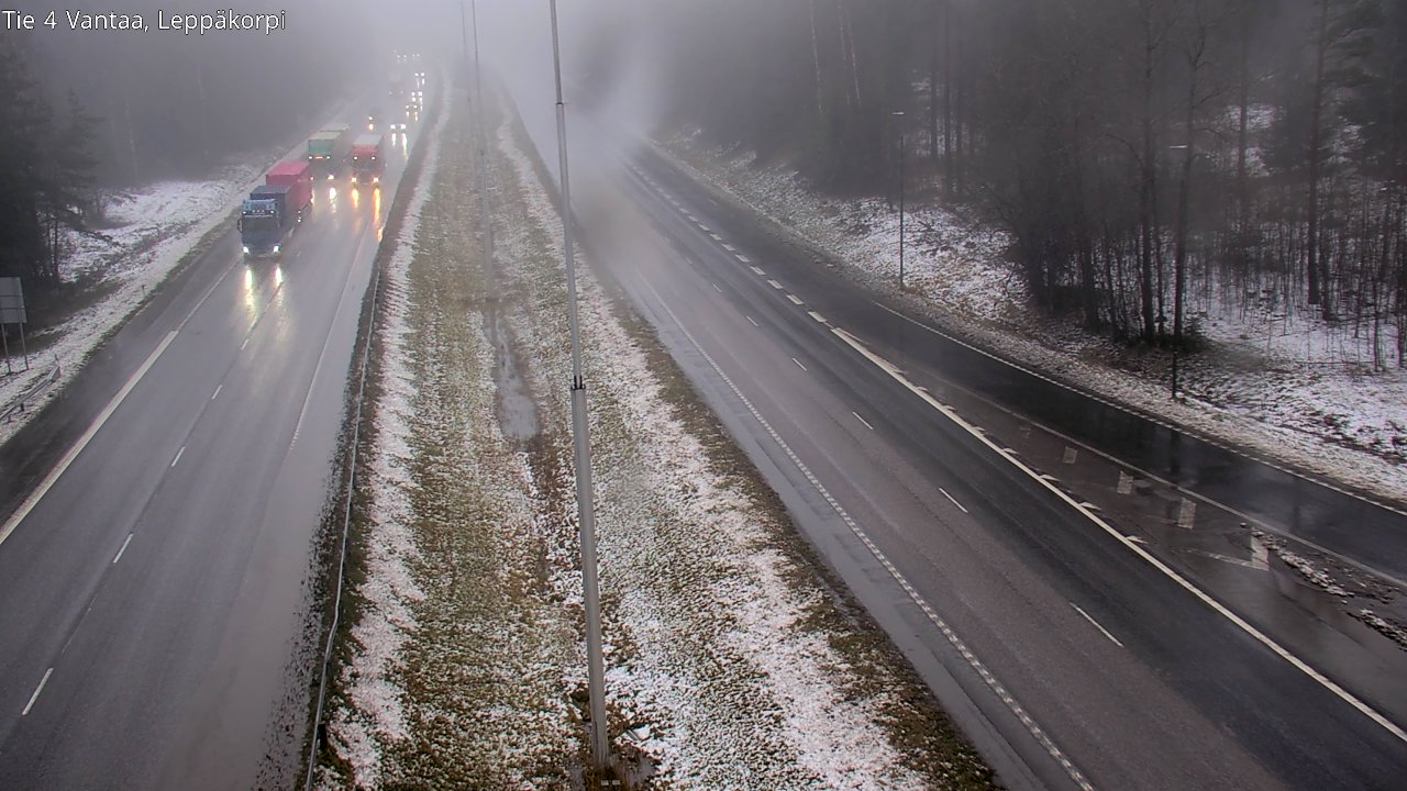 Weather Camera Image Väg 4 Vanda Alkärr, Vantaa, Uusimaa