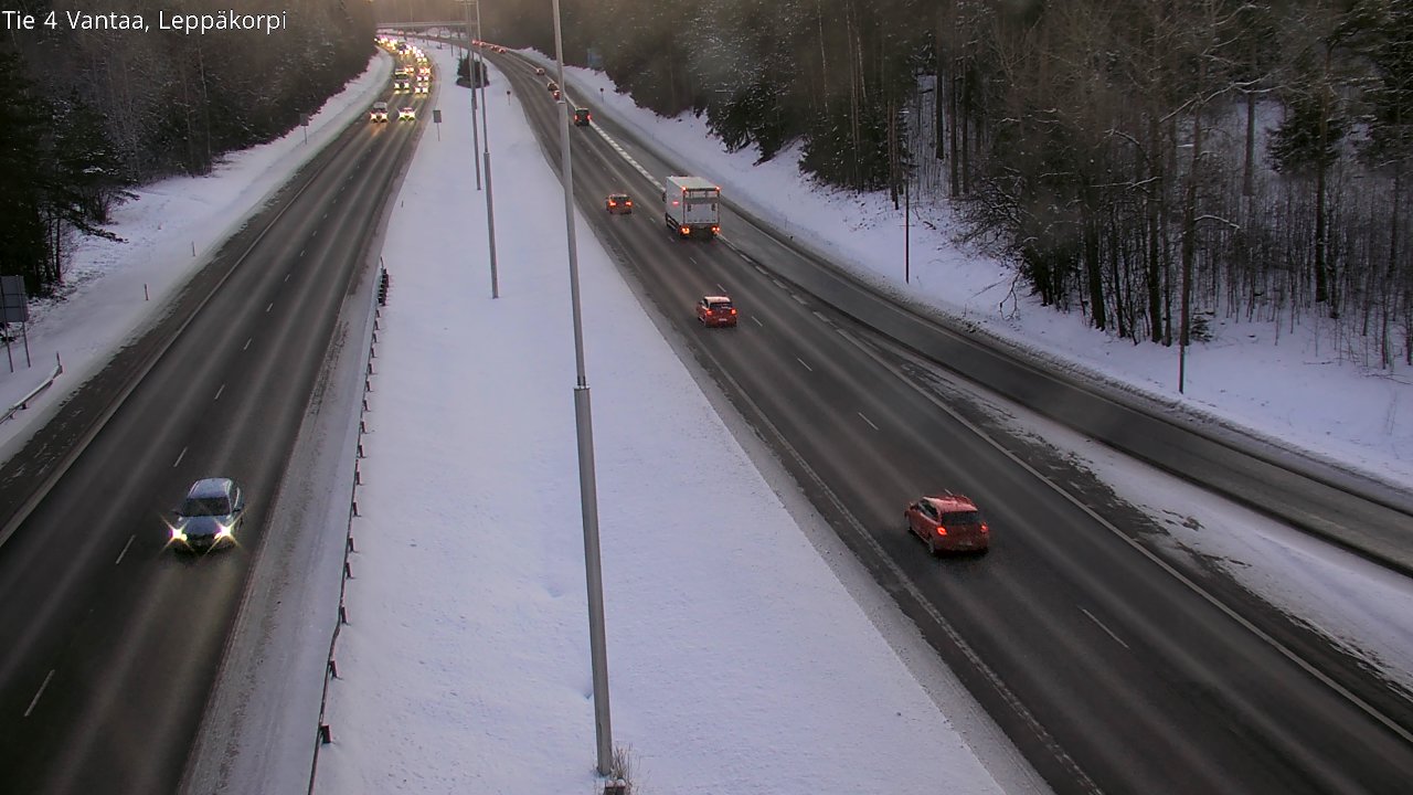 Weather Camera Image Road 4 Vantaa Leppäkorpi, Vantaa, Uusimaa