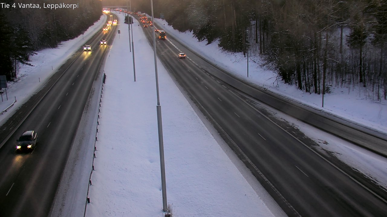 Weather Camera Image Road 4 Vantaa Leppäkorpi, Vantaa, Uusimaa