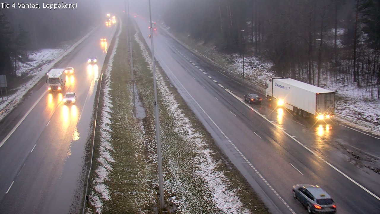 Weather Camera Image Väg 4 Vanda Alkärr, Vantaa, Uusimaa