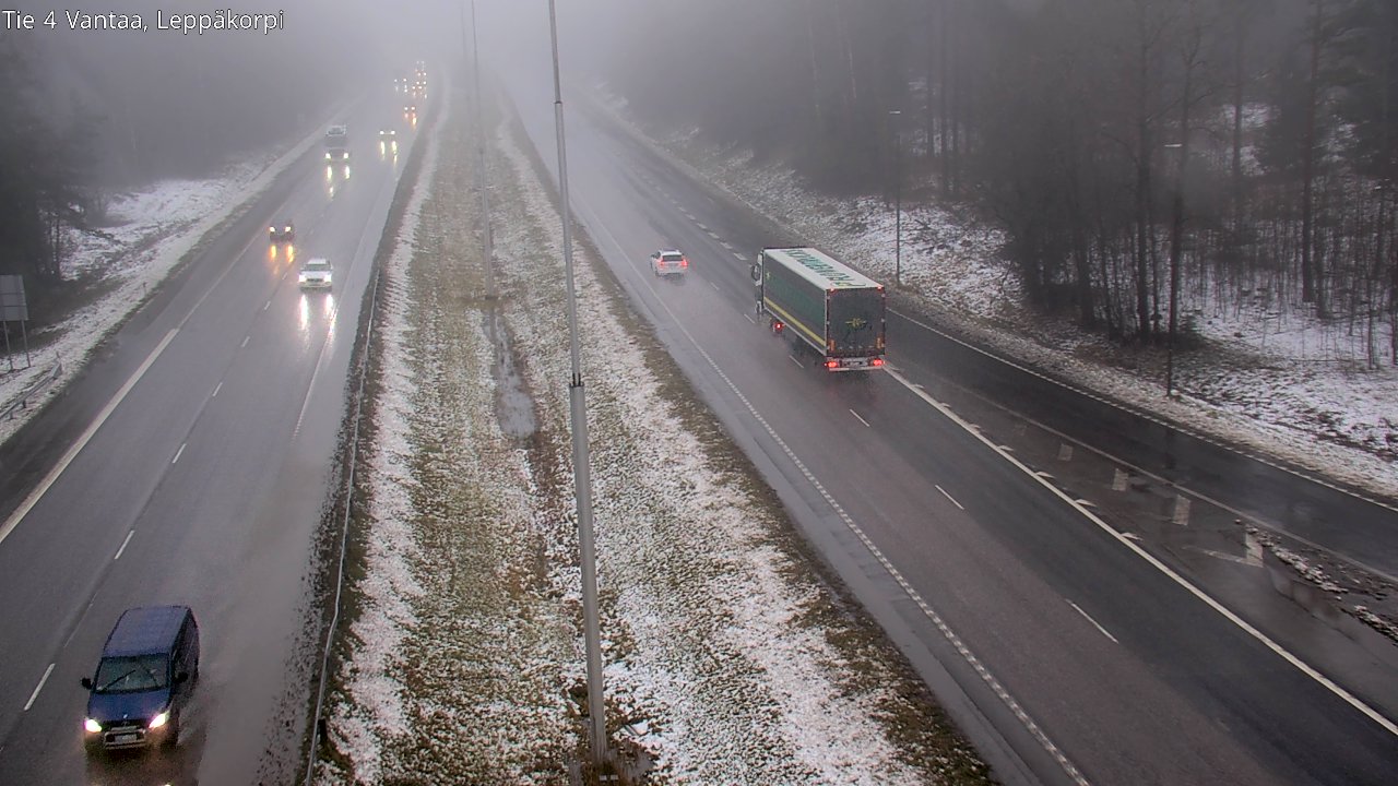 Weather Camera Image Väg 4 Vanda Alkärr, Vantaa, Uusimaa