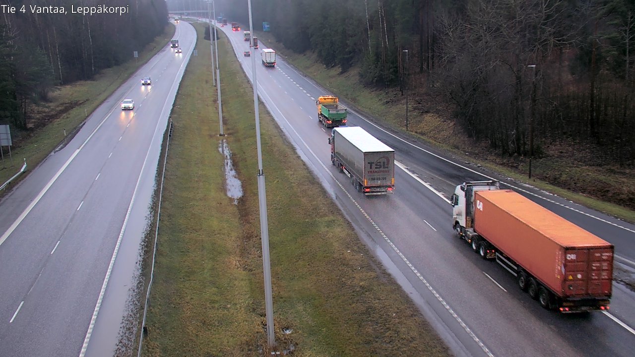 Weather Camera Image Väg 4 Vanda Alkärr, Vantaa, Uusimaa