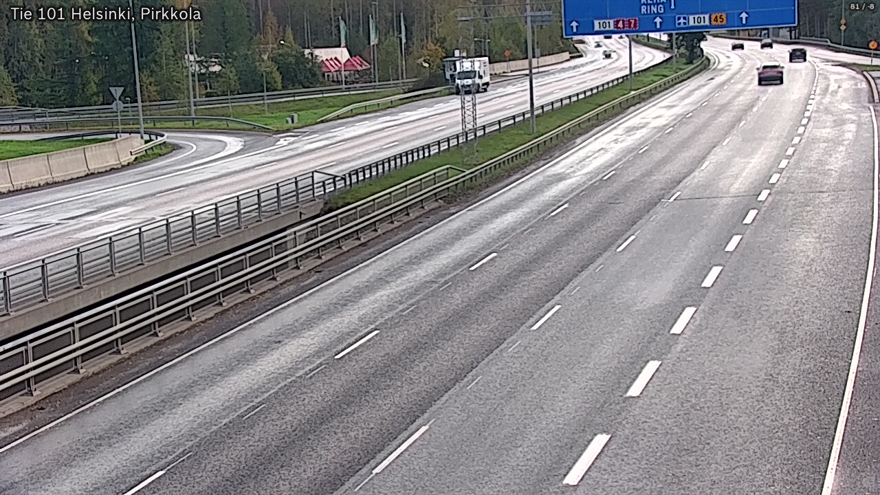 Weather Camera Image Väg 101 Helsingfors Britas, Helsinki, Uusimaa