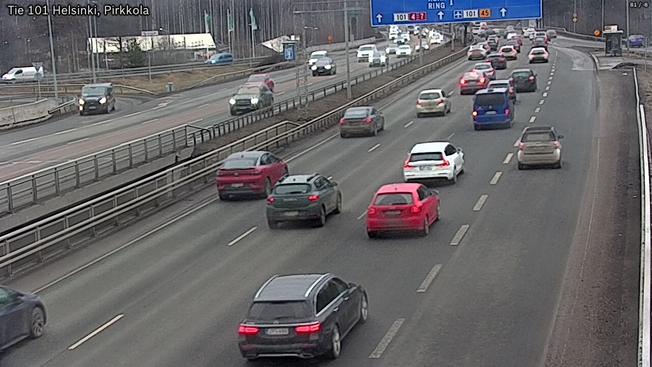 Weather Camera Image Väg 101 Helsingfors Britas, Helsinki, Uusimaa