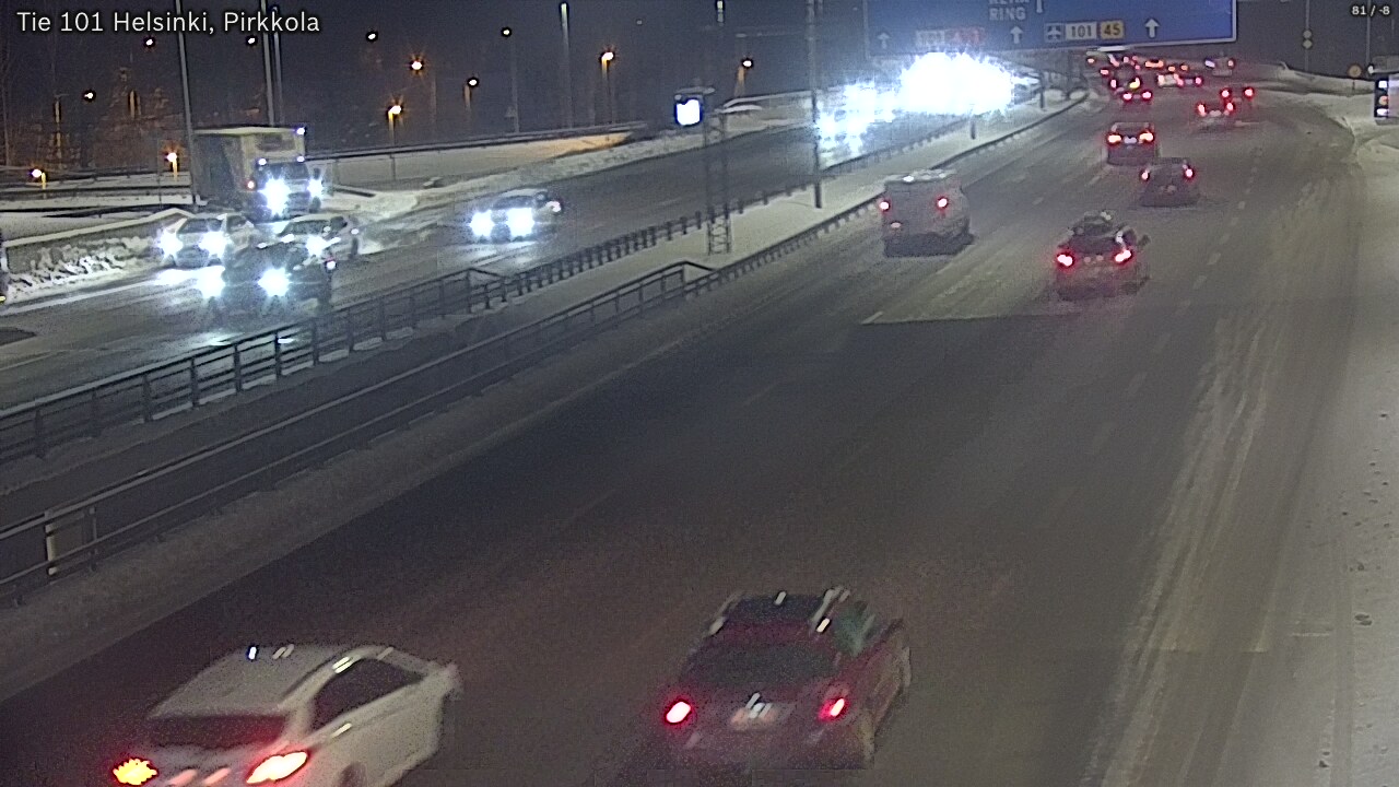 Weather Camera Image Road 101 Helsinki Pirkkola, Helsinki, Uusimaa