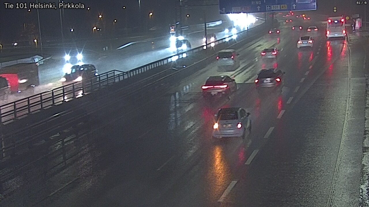 Weather Camera Image Road 101 Helsinki Pirkkola, Helsinki, Uusimaa