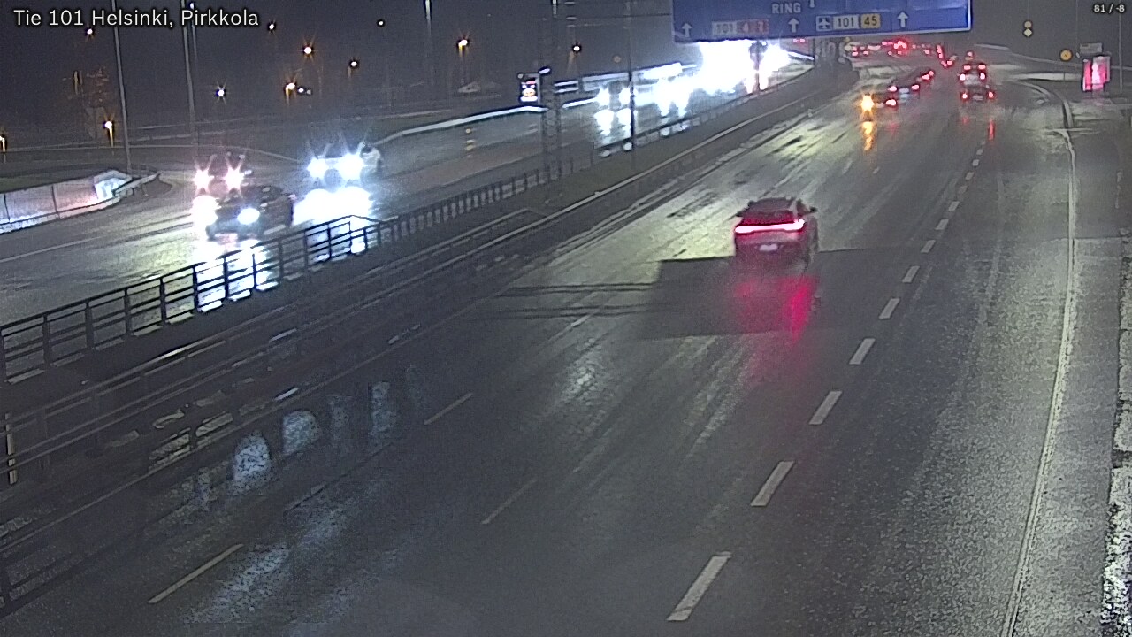 Weather Camera Image Road 101 Helsinki Pirkkola, Helsinki, Uusimaa
