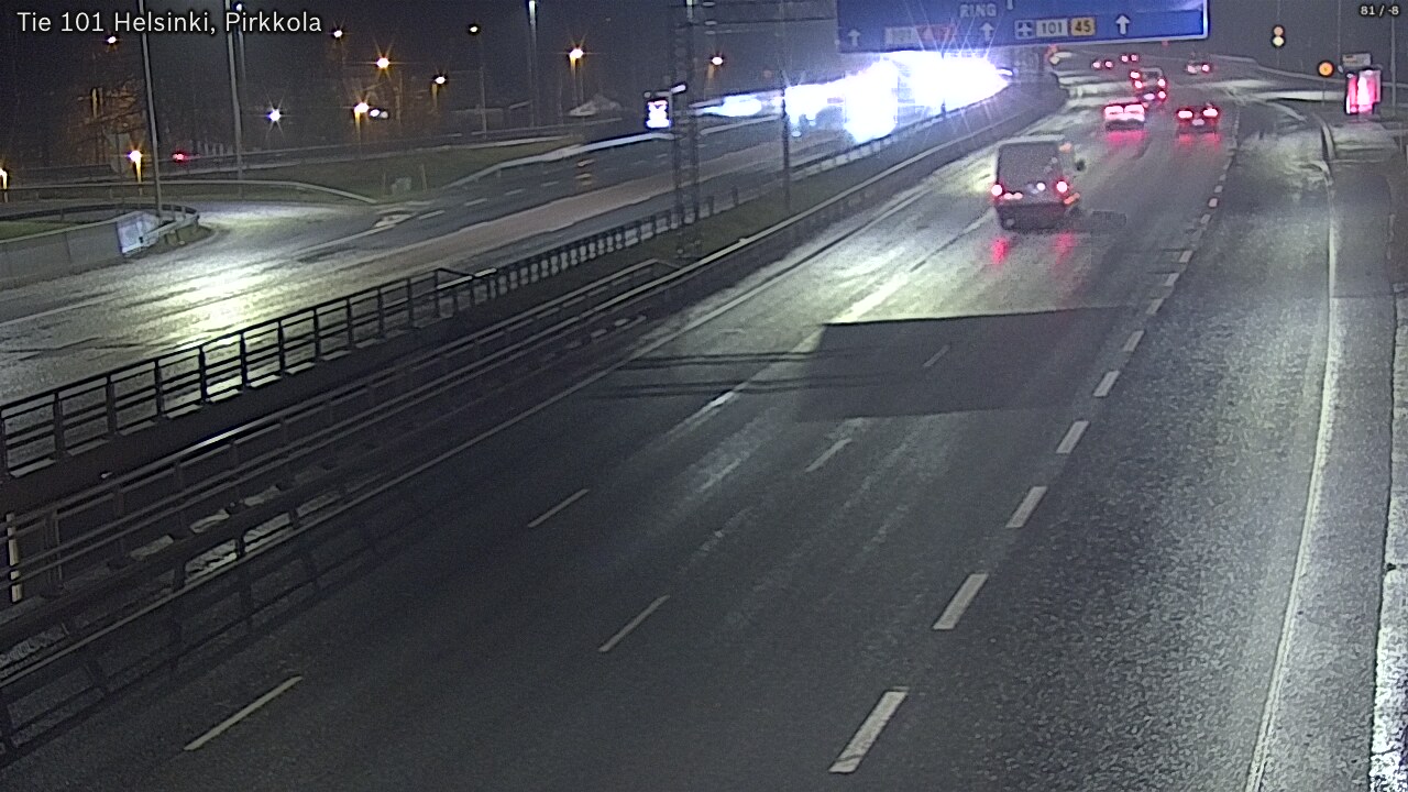 Weather Camera Image Road 101 Helsinki Pirkkola, Helsinki, Uusimaa