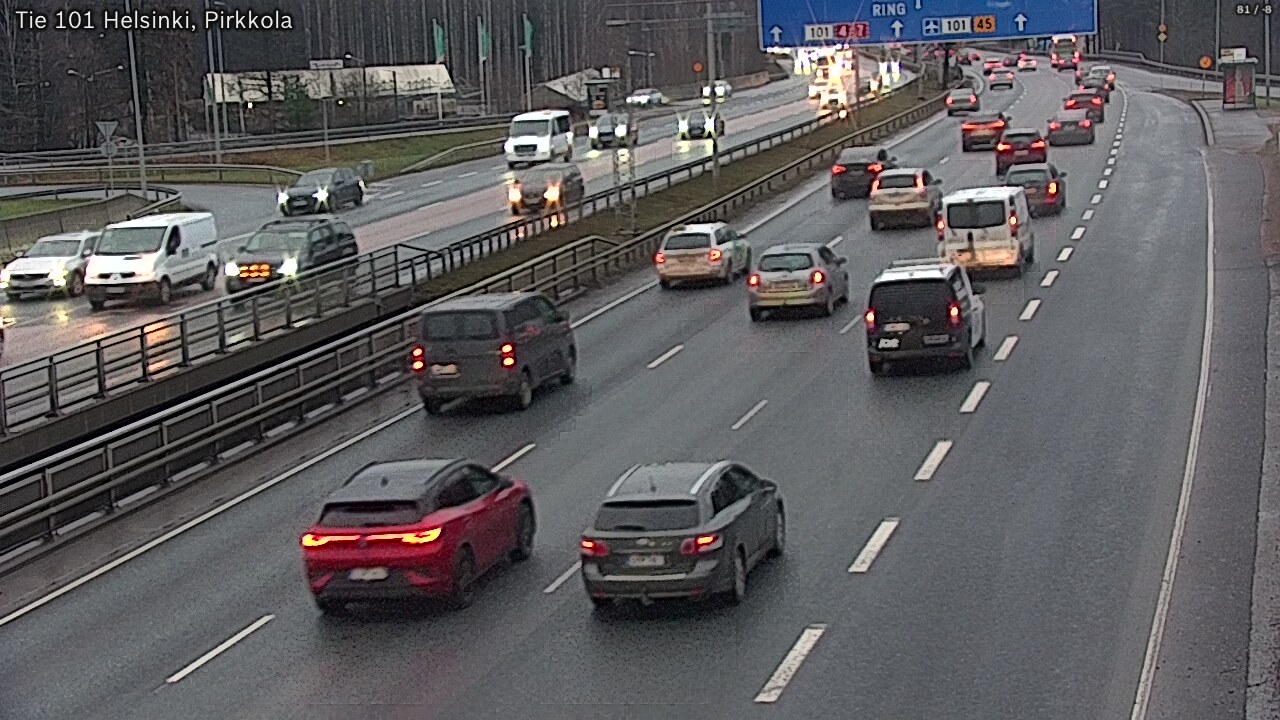 Weather Camera Image Väg 101 Helsingfors Britas, Helsinki, Uusimaa