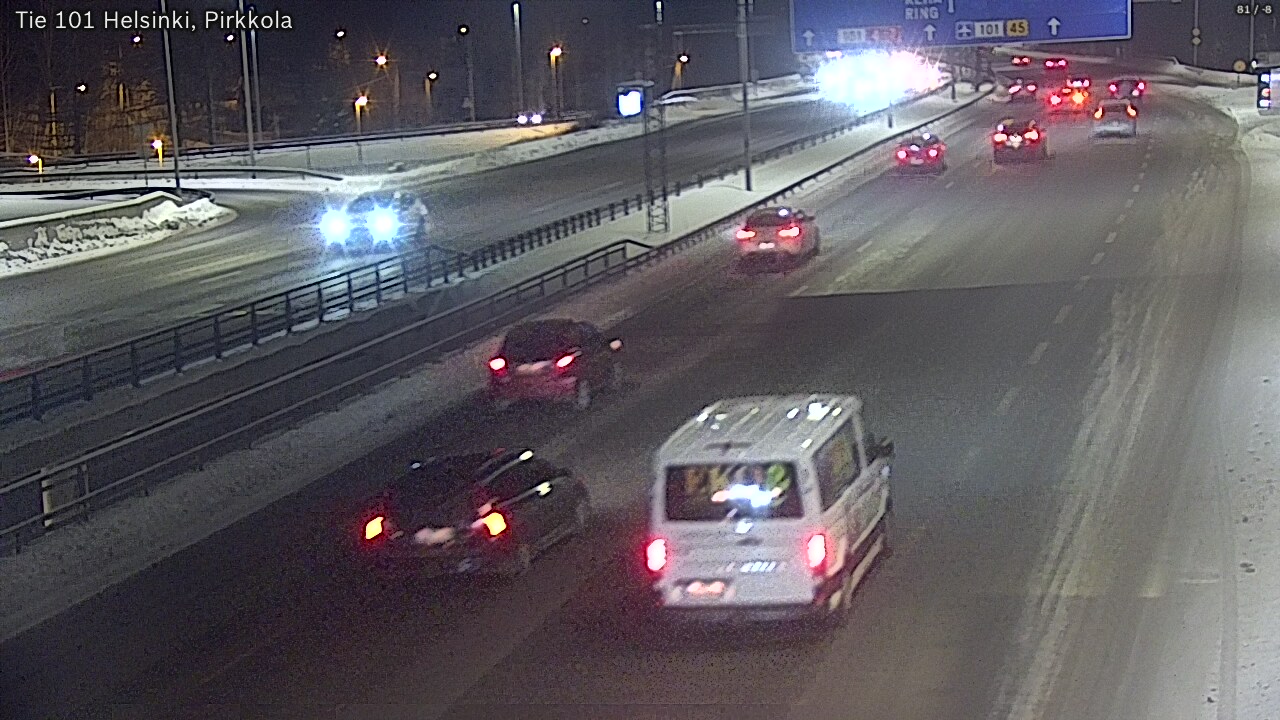 Weather Camera Image Road 101 Helsinki Pirkkola, Helsinki, Uusimaa