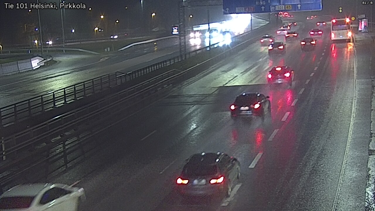 Weather Camera Image Road 101 Helsinki Pirkkola, Helsinki, Uusimaa