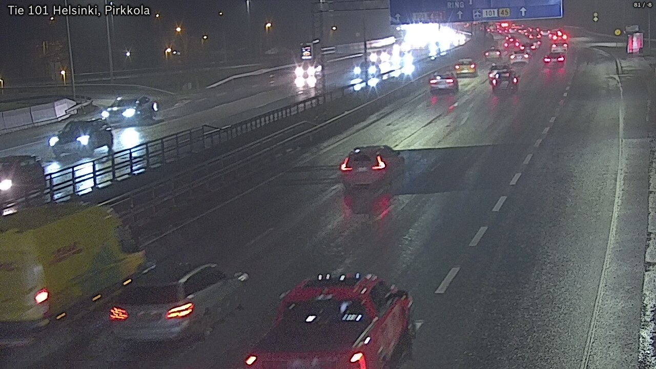 Weather Camera Image Road 101 Helsinki Pirkkola, Helsinki, Uusimaa