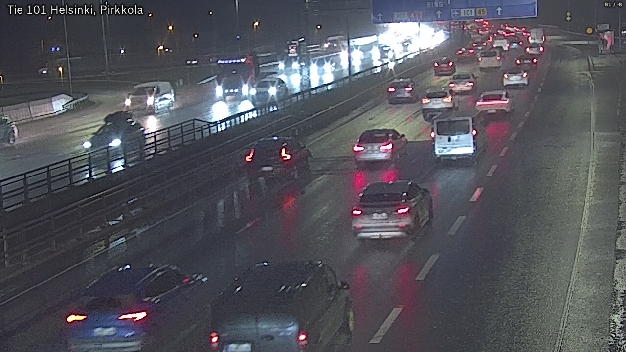 Weather Camera Image Road 101 Helsinki Pirkkola, Helsinki, Uusimaa