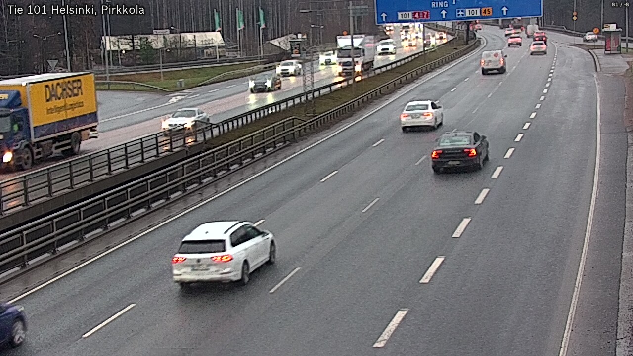 Weather Camera Image Väg 101 Helsingfors Britas, Helsinki, Uusimaa