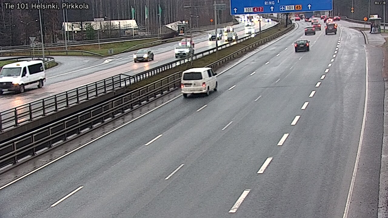 Weather Camera Image Väg 101 Helsingfors Britas, Helsinki, Uusimaa
