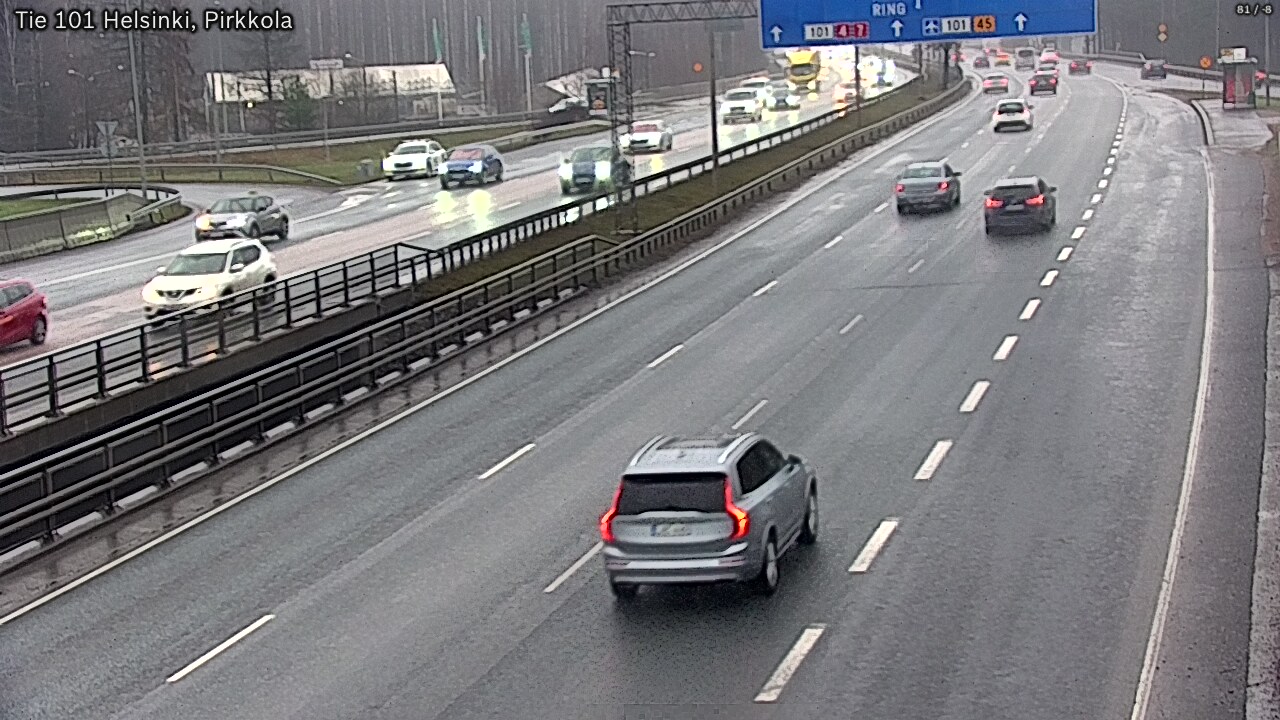 Weather Camera Image Väg 101 Helsingfors Britas, Helsinki, Uusimaa