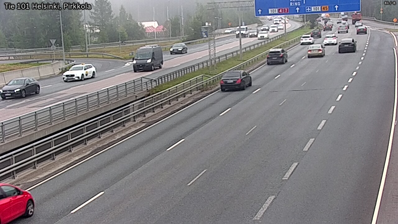 Weather Camera Image Väg 101 Helsingfors Britas, Helsinki, Uusimaa