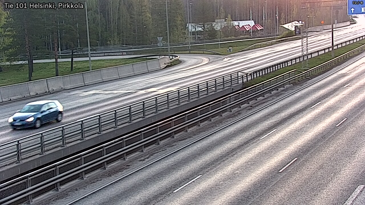 Weather Camera Image Road 101 Helsinki Pirkkola, Helsinki, Uusimaa
